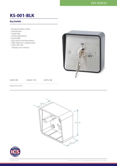 Surface Mount Keyswitch